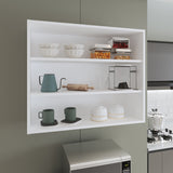 Mueble Superior de Cocina Blanco 91x76.2cm sin Puertas y con Dos Entrepaños - MUEBLES SUPERIORES DE COCINA | Bylmo