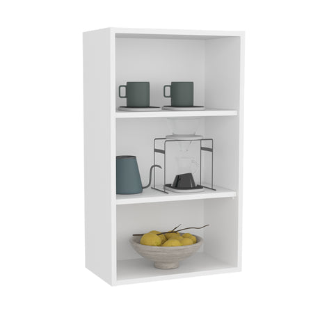 Mueble Superior de Cocina Blanco 53.3x91.4cm sin Puertas y con Dos Entrepaños - MUEBLES SUPERIORES DE COCINA | Bylmo