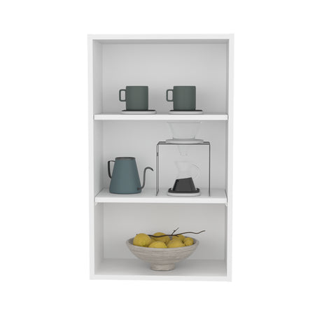 Mueble Superior de Cocina Blanco 53.3x91.4cm sin Puertas y con Dos Entrepaños - MUEBLES SUPERIORES DE COCINA | Bylmo