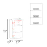 Mueble Superior de Cocina Blanco 53.3x91.4cm sin Puertas y con Dos Entrepaños - MUEBLES SUPERIORES DE COCINA | Bylmo