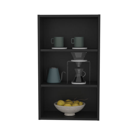 Mueble Superior de Cocina Wengue 53.3x91.4cm sin Puertas y con Dos Entrepaños - MUEBLES SUPERIORES DE COCINA | Bylmo