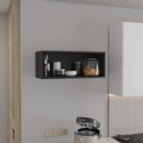 Mueble Superior De Cocina Wengue 76.2x30.4cm Sin Puertas Y Sin Entrepaños