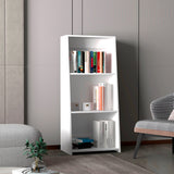 Biblioteca Note Blanco 53.1x120cm Rectangular Con Tres Compartimientos - BIBLIOTECAS Y ESTANTERIAS | Bylmo