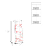 Biblioteca Note Blanco 53.1x120cm Rectangular Con Tres Compartimientos - BIBLIOTECAS Y ESTANTERIAS | Bylmo