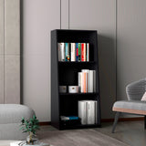Biblioteca Note Wengue 53.1x120cm Rectangular Con Tres Compartimientos - BIBLIOTECAS Y ESTANTERIAS | Bylmo