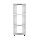 Biblioteca Office Blanco 40x100cm Rectangular Con Tres Compartimientos - BIBLIOTECAS Y ESTANTERIAS | Bylmo