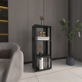 Biblioteca Office Wengue 40x100cm Rectangular Con Tres Compartimientos - BIBLIOTECAS Y ESTANTERIAS | Bylmo