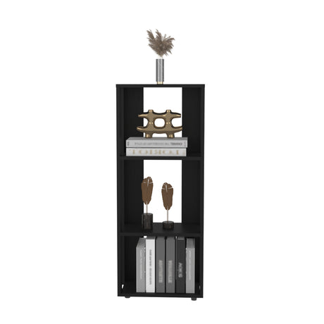 Biblioteca Office Wengue 40x100cm Rectangular Con Tres Compartimientos - BIBLIOTECAS Y ESTANTERIAS | Bylmo