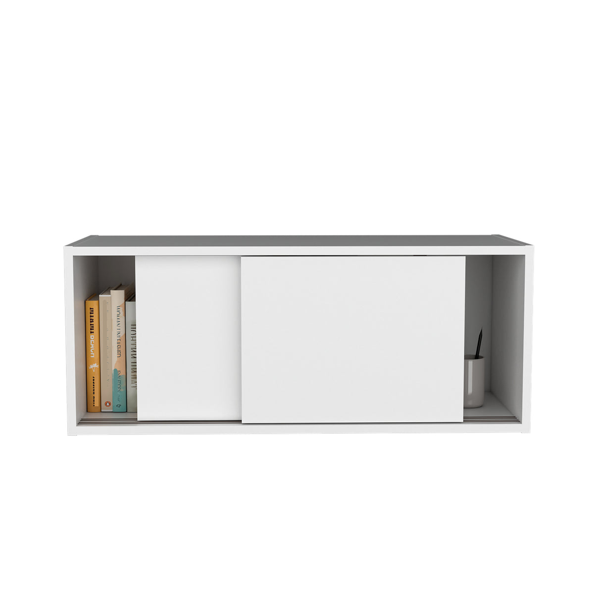 Estanteria Flotante Note Blanco 81x33cm Rectangular Con Un Compartimiento - BIBLIOTECAS Y ESTANTERIAS | Bylmo
