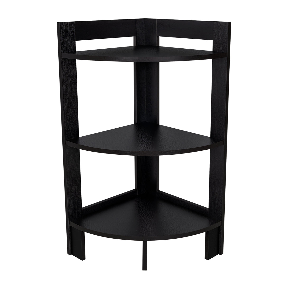 Mesa Auxiliar Esquinera Riga Wengue 38.8x80.6cm con Patas y Tres Compartimientos - MESAS AUXILIARES | Bylmo