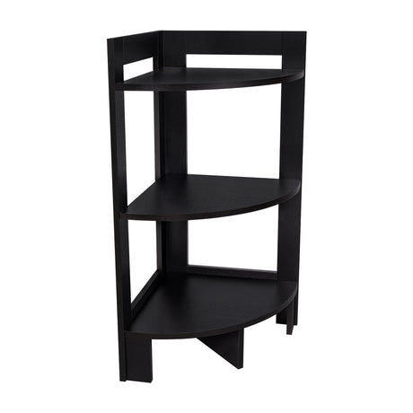 Mesa Auxiliar Esquinera Riga Wengue 38.8x80.6cm con Patas y Tres Compartimientos - MESAS AUXILIARES | Bylmo