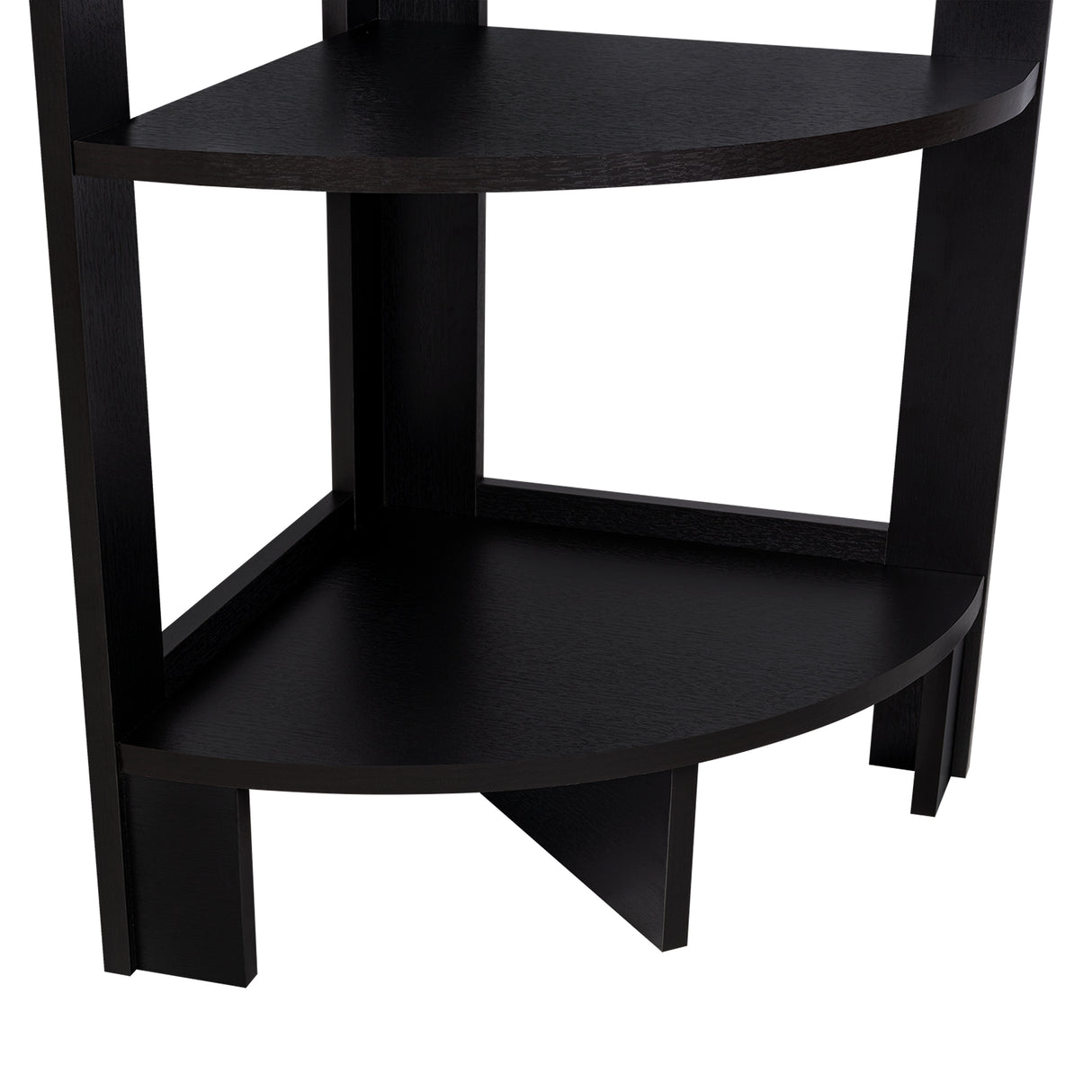 Mesa Auxiliar Esquinera Riga Wengue 38.8x80.6cm con Patas y Tres Compartimientos - MESAS AUXILIARES | Bylmo