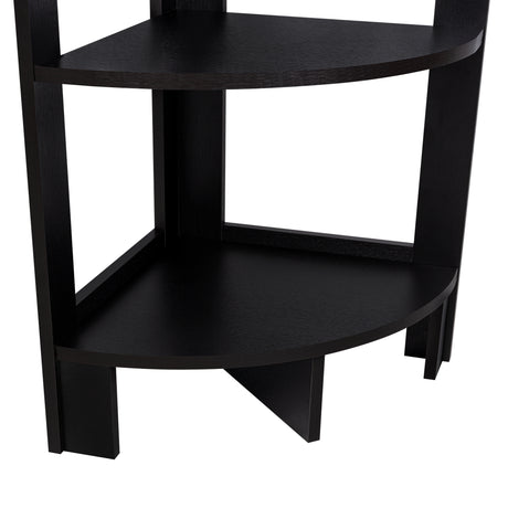 Mesa Auxiliar Esquinera Riga Wengue 38.8x80.6cm con Patas y Tres Compartimientos - MESAS AUXILIARES | Bylmo