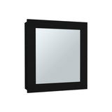 Gabinete de Baño Luma Wengue 47.2x52.2cm Rectangular con Espejo y Un Entrepaño - GABINETES DE BANHO | Bylmo