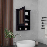 Gabinete de Baño Viña Wengue 53x73.6cm Rectangular con Espejo y Tres Entrepaños - GABINETES DE BANHO | Bylmo