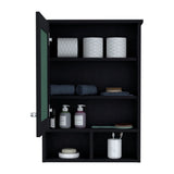 Gabinete de Baño Viña Wengue 53x73.6cm Rectangular con Espejo y Tres Entrepaños - GABINETES DE BANHO | Bylmo