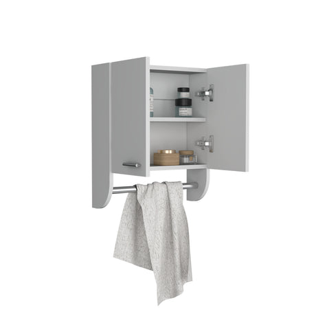 Gabinete de Baño Blanco 45x50cm Rectangular con Espejo y Un Entrepaño - GABINETES DE BANHO | Bylmo