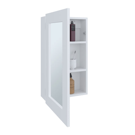 Gabinete de Baño Juno Blanco 39x65.3cm Rectangular y con Dos Entrepaños - GABINETES DE BANHO | Bylmo