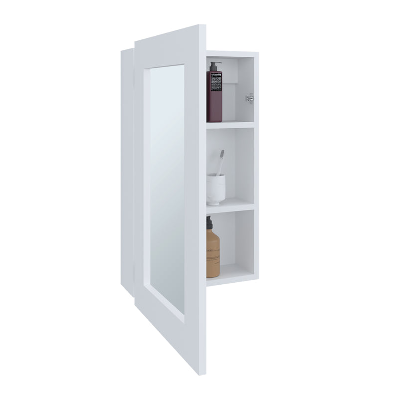 Gabinete De Baño Juno Blanco 39x65.3cm Rectangular Y Con Dos Entrepaños