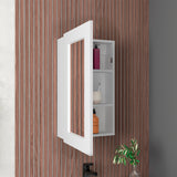 Gabinete de Baño Juno Blanco 39x65.3cm Rectangular y con Dos Entrepaños - GABINETES DE BANHO | Bylmo