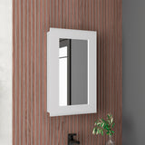 Gabinete de Baño Juno Blanco 39x65.3cm Rectangular y con Dos Entrepaños - GABINETES DE BANHO | Bylmo