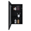 Gabinete De Baño Juno Wengue 39x65.3cm Rectangular Con Espejo Y Dos Entrepaños