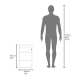 Gabinete de Baño Juno Wengue 39x65.3cm Rectangular con Espejo y Dos Entrepaños - GABINETES DE BANHO | Bylmo