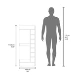 Bar Esquinero Lyman Blanco 46.6x116cm con Catorce Portabotellas y Tres Compartimientos - BARES | Bylmo