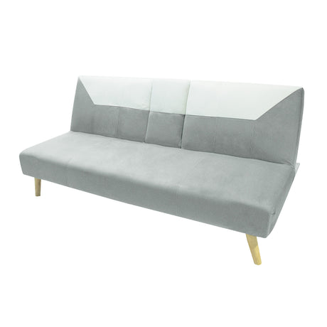 Sofá Cama Pekín Gris y Beige 104x83cm con Portavasos y Conexión USB y Tipo C - SOFAS Y POLTRONAS | Bylmo