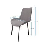 Comedor Berlín Gris 80x75cm Rectangular de Cuatro Puestos con Cuatro Sillas - COMEDORES | Bylmo