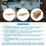 Comedor Berlín Beige 80x75cm Rectangular de Cuatro Puestos con Cuatro Sillas - COMEDORES | Bylmo