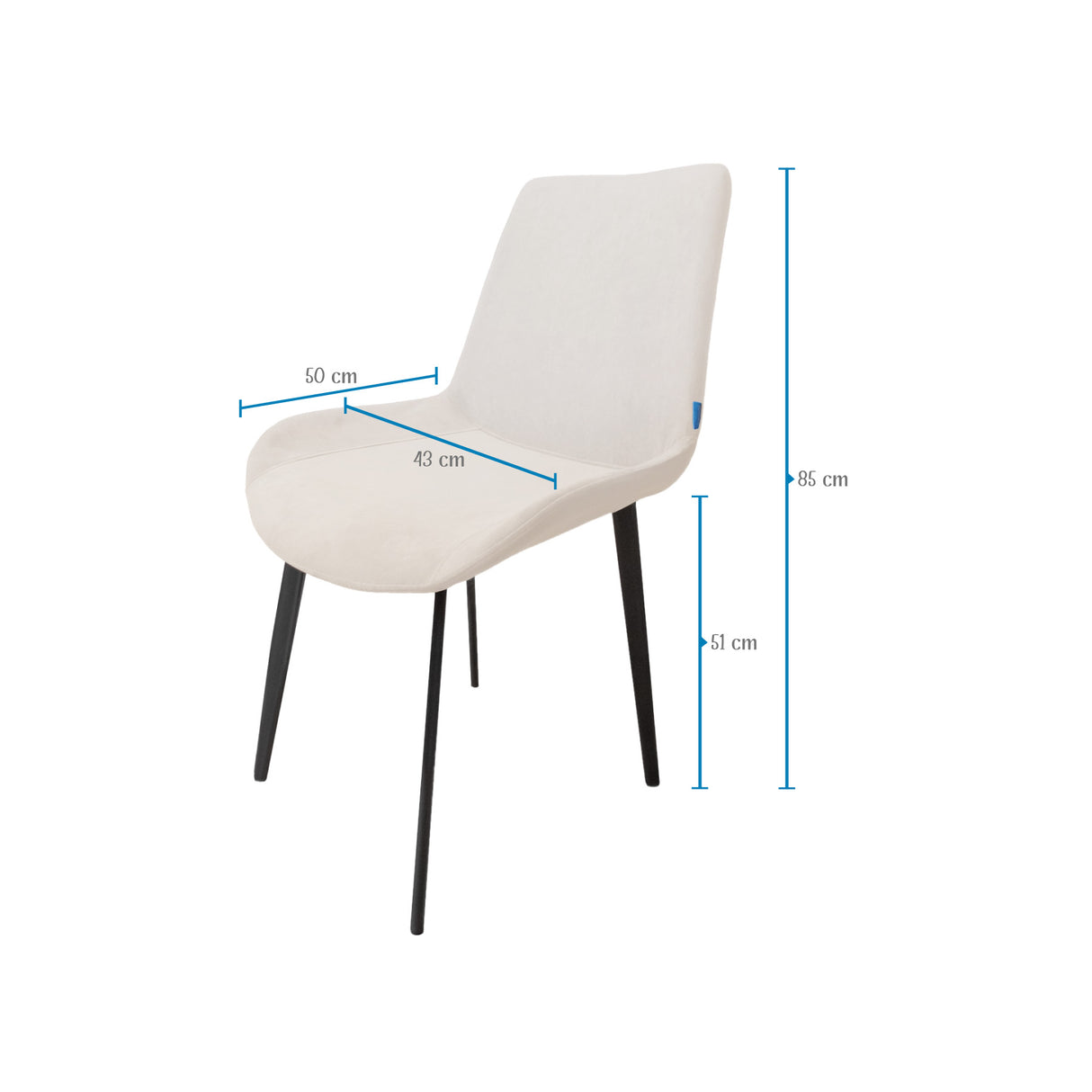 Comedor Berlín Beige 80x75cm Rectangular de Cuatro Puestos con Cuatro Sillas - COMEDORES | Bylmo