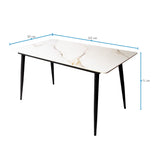 Comedor Berlín Beige 80x75cm Rectangular de Seis Puestos con Seis Sillas - COMEDORES | Bylmo