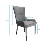 Comedor Dubái Gris 80x75cm Rectangular de Cuatro Puestos con Cuatro Sillas - COMEDORES | Bylmo