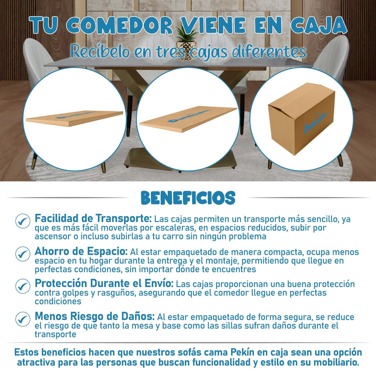 Comedor Ginebra Gris 80x75cm Rectangular de Cuatro Puestos con Cuatro Sillas - COMEDORES | Bylmo