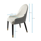 Comedor Ginebra Gris 90x75cm Rectangular de Seis Puestos con Seis Sillas - COMEDORES | Bylmo