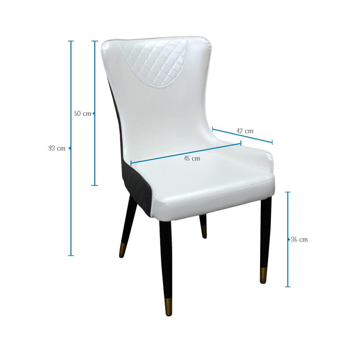 Comedor Zurich Blanco 80x75cm Rectangular de Cuatro Puestos con Cuatro Sillas - COMEDORES | Bylmo