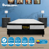 Colchón Atenas Blanco Sencillo 100 X 190 Cm Firmeza Medio Doble Faz - COLCHONES | Bylmo