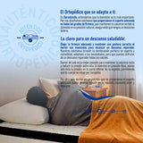 Colchón Enrollado Atenas Blanco Sencillo 100 X 190 Cm Firmeza Medio Doble Faz - COLCHONES | Bylmo
