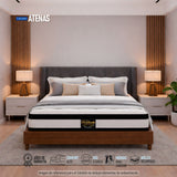 Colchón Atenas Blanco King 200 X 200 Cm Firmeza Medio Doble Faz - COLCHONES | Bylmo