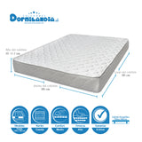 Colchón Macizo Blanco Doble 140 X 190 Cm Firmeza Firme Doble Faz - COLCHONES | Bylmo