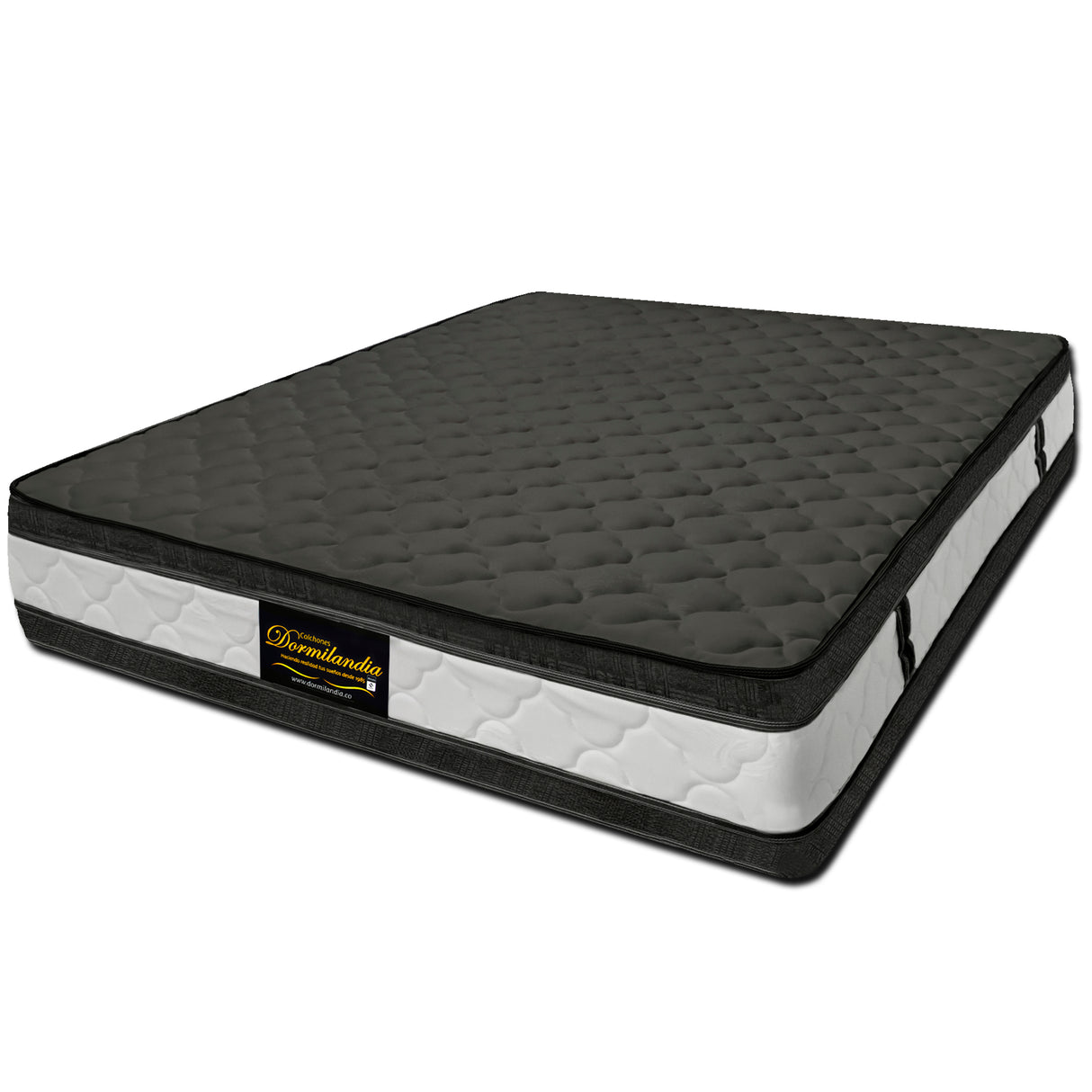 Colchón Marshall Gris Sencillo 100 X 190 Cm Firmeza Medio Doble Faz - COLCHONES | Bylmo