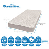 Colchón Multisleep Blanco Sencillo 100 X 190 Cm Firmeza Medio Doble Faz - COLCHONES | Bylmo