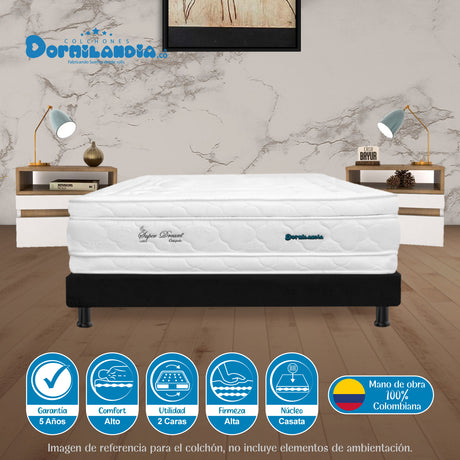 Colchón Super Dream Blanco Queen 160 X 190 Cm Firmeza Firme Doble Faz - COLCHONES | Bylmo