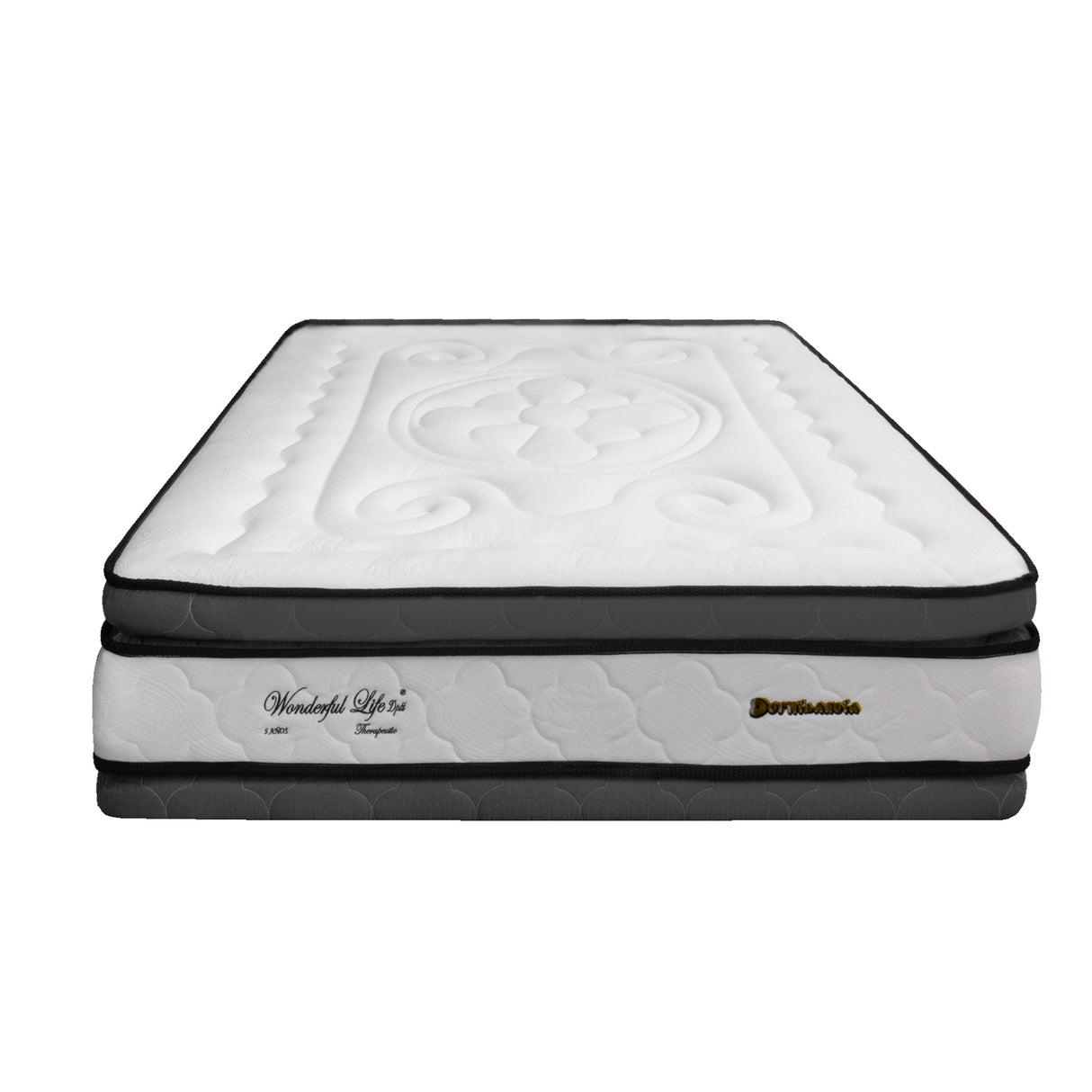 Colchón Wonderful Blanco King 200 X 200 Cm Firmeza Medio Doble Faz - COLCHONES | Bylmo