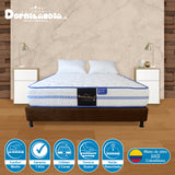 Combo Base Cama y Colchón Caribe Blanco y Cafe Doble 140 X 190 Cm Firmeza Suave Doble Faz - COLCHONES | Bylmo