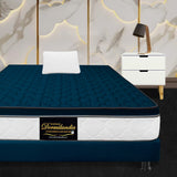 Combo Base Cama y Colchón Dublín Azul Sencillo 100 X 190 Cm Firmeza Medio - COLCHONES | Bylmo