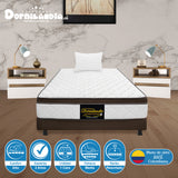 Combo Base Cama y Colchón Dublín Cafe Sencillo 100 X 190 Cm Firmeza Medio - COLCHONES | Bylmo