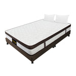 Combo Base Cama Y Colchón Dublín Cafe King 200 X 200 Cm Firmeza Medio