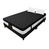 Combo Base Cama y Colchón Dublín Negro King 200 X 200 Cm Firmeza Medio - COLCHONES | Bylmo